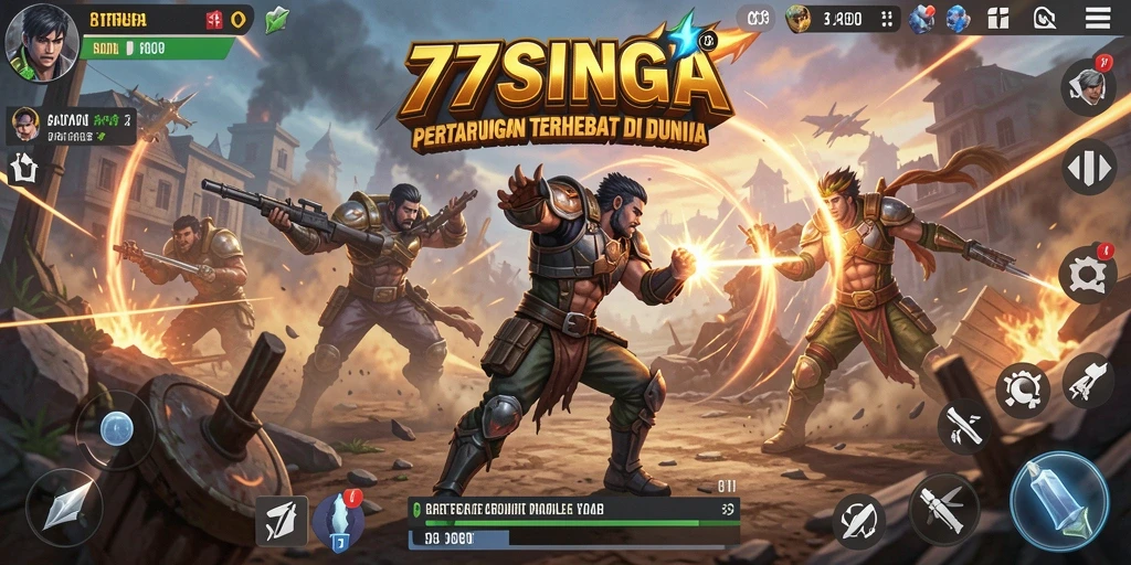 Tangkapan layar dari gameplay Battle Royale yang mendebarkan.