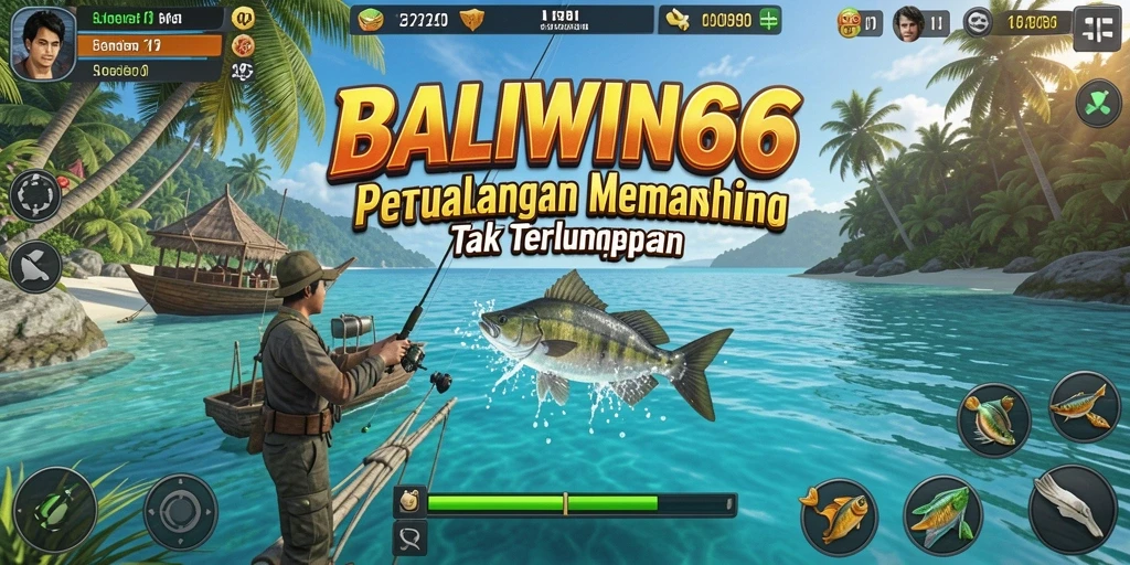 Menampilkan gameplay seru memancing ikan di BALIWIN66.