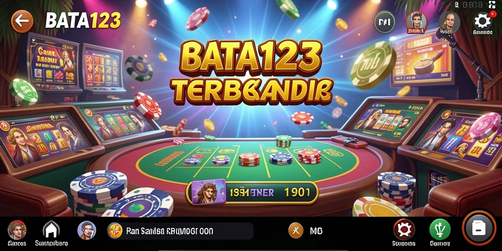 Tampilan menarik dari permainan kasino BATA123 yang memukau.