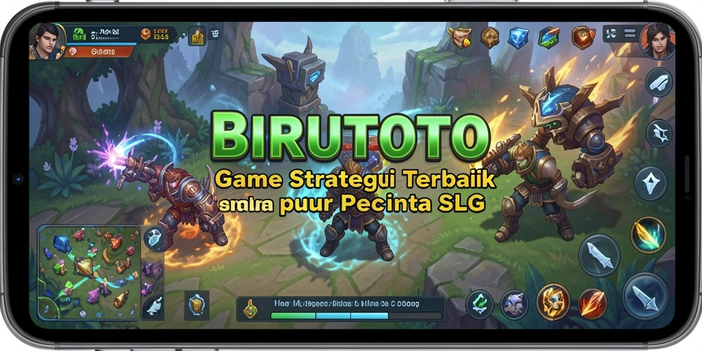 Screenshot gameplay BIRUTOTO menunjukkan aktivitas pertarungan yang intens.