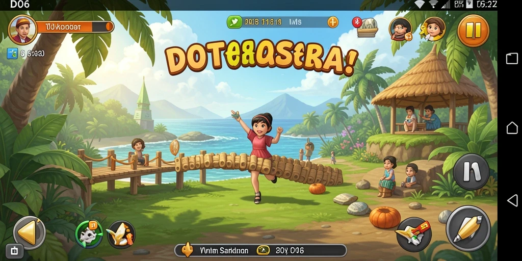 Tampilan gameplay yang mengasyikkan dan interaktif di D06.