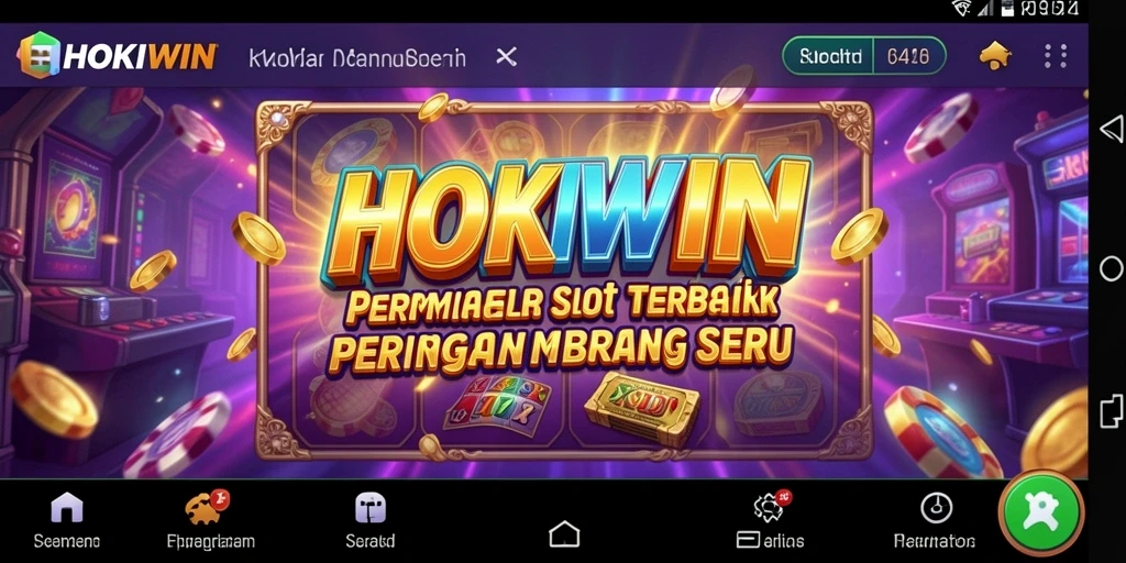 Tangkapan layar HOKIWIN menunjukkan gameplay yang menarik dan penuh warna.