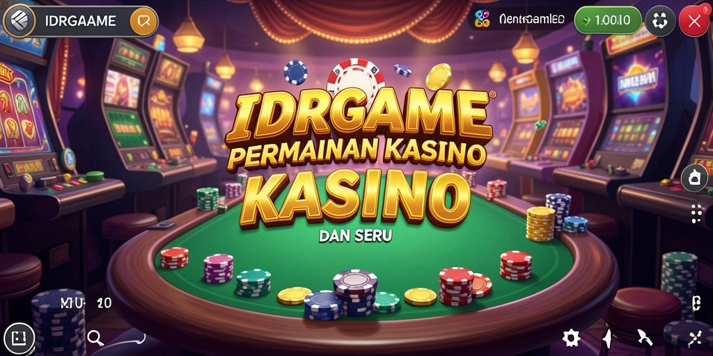 Tampilan screenshot gameplay IDRGAME dengan suasana kasino yang menarik.