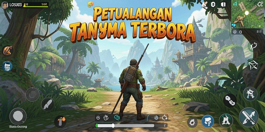 Screenshot gameplay dari LOS303 menampilkan dunia terbuka yang luas dan menakjubkan.