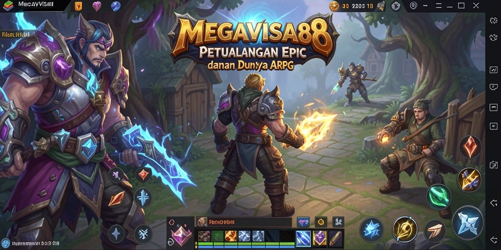 Screenshot gameplay MEGAVISA88 menunjukkan aksi seru dalam petualangan ARPG.