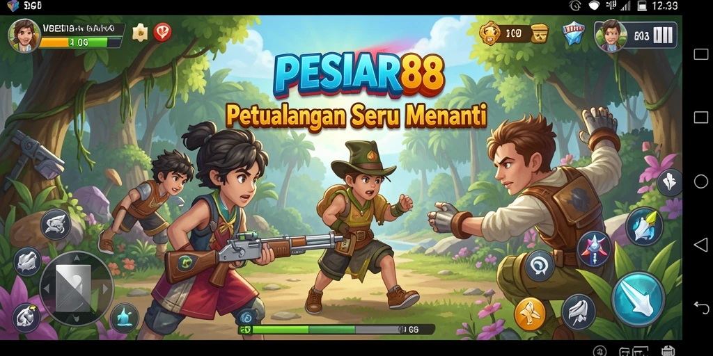 Tampilan gameplay menakjubkan dari PESIAR88 yang penuh petualangan.