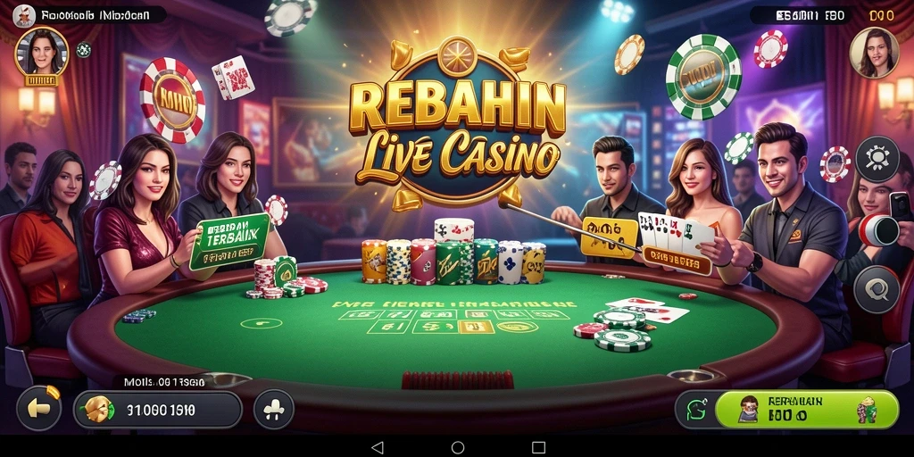 Gameplay seru di aplikasi Live Casino REBAHIN!