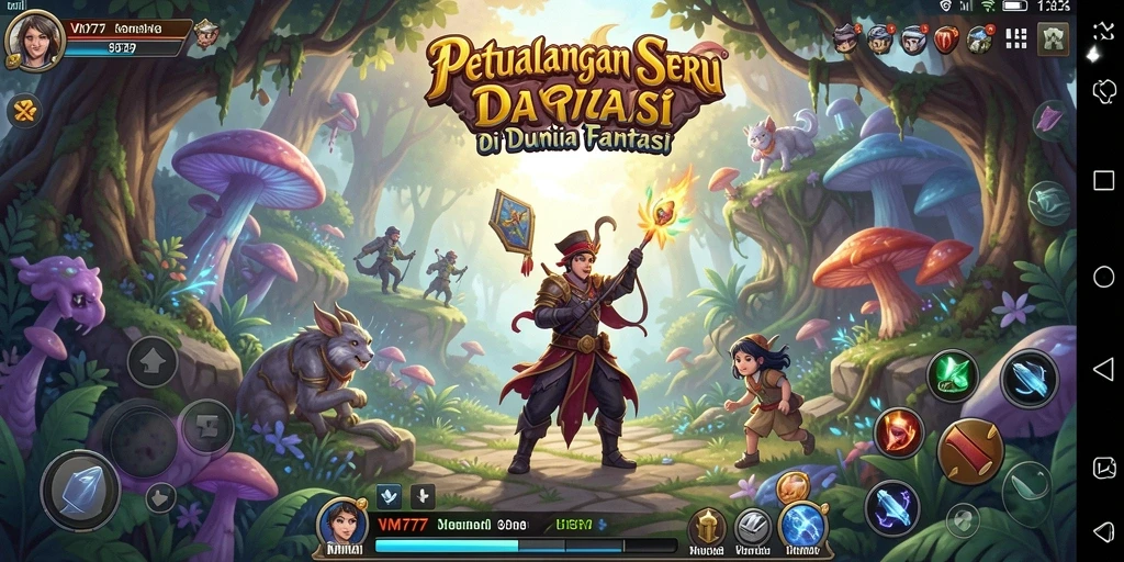 Tampilan gameplay VM777 yang penuh aksi dan petualangan.